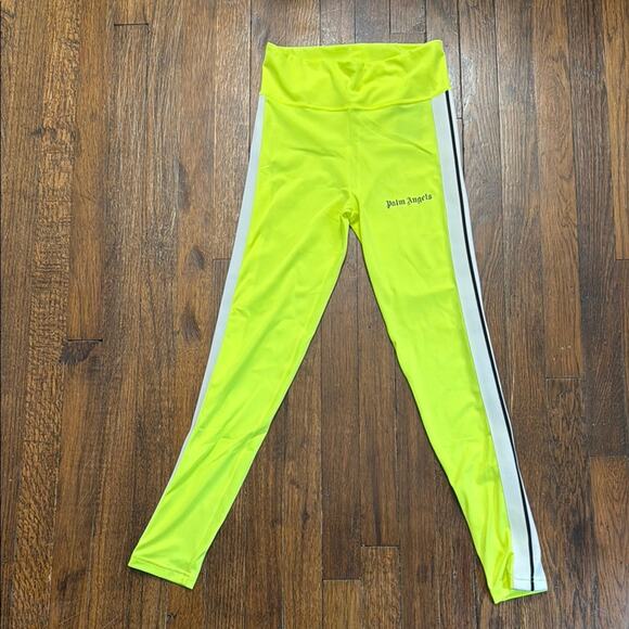 Palm Angels Leggings Neon Green Yellow Size Medium Track Leggings - Picture 7 of 9